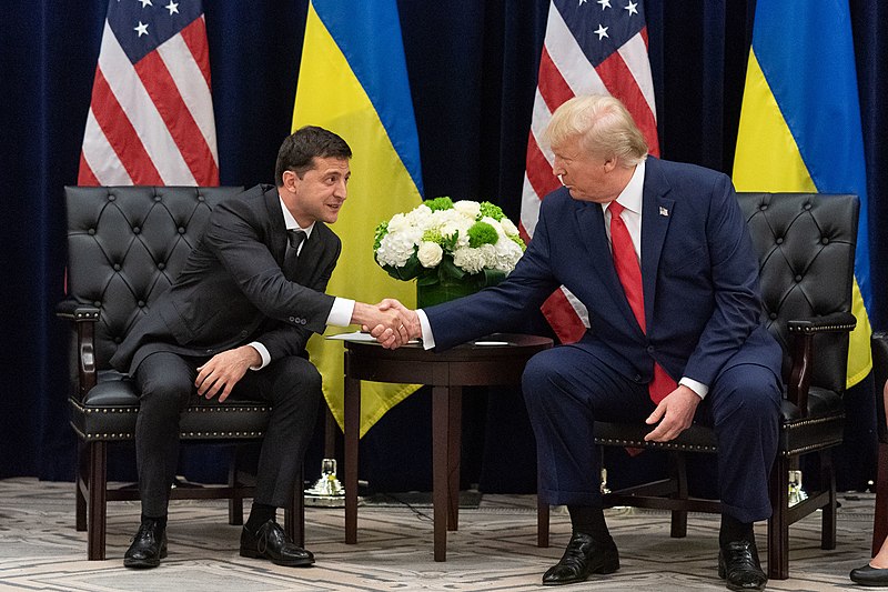 Volodymyr Zelensky and Donald Trump 2019-09-25