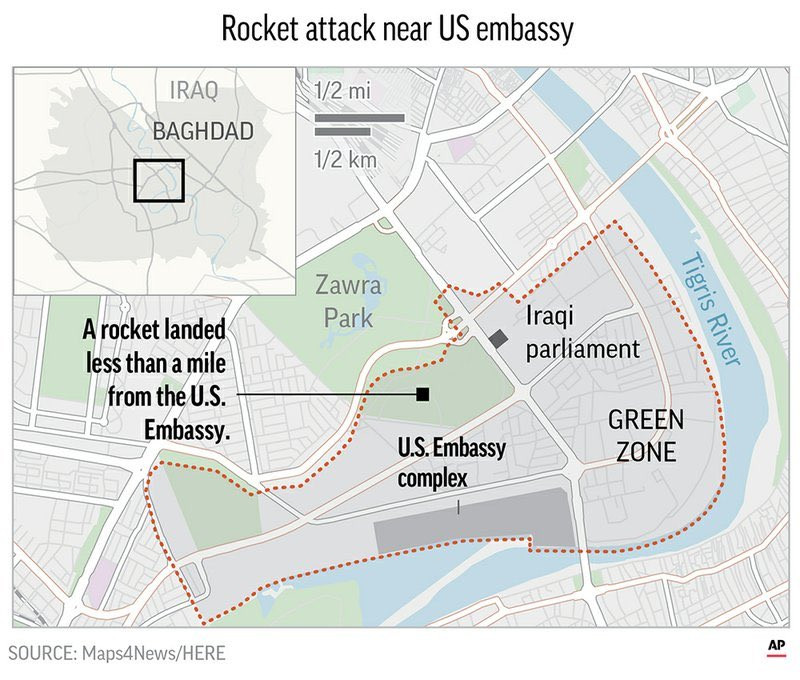 Multiple Casualties After Rocket Attacks In Baghdad