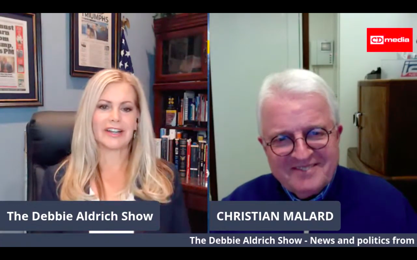 Debbie Aldrich Talks With Christian Malard, i24News Diplomatic Correspondent, On Trans Atlantic issues