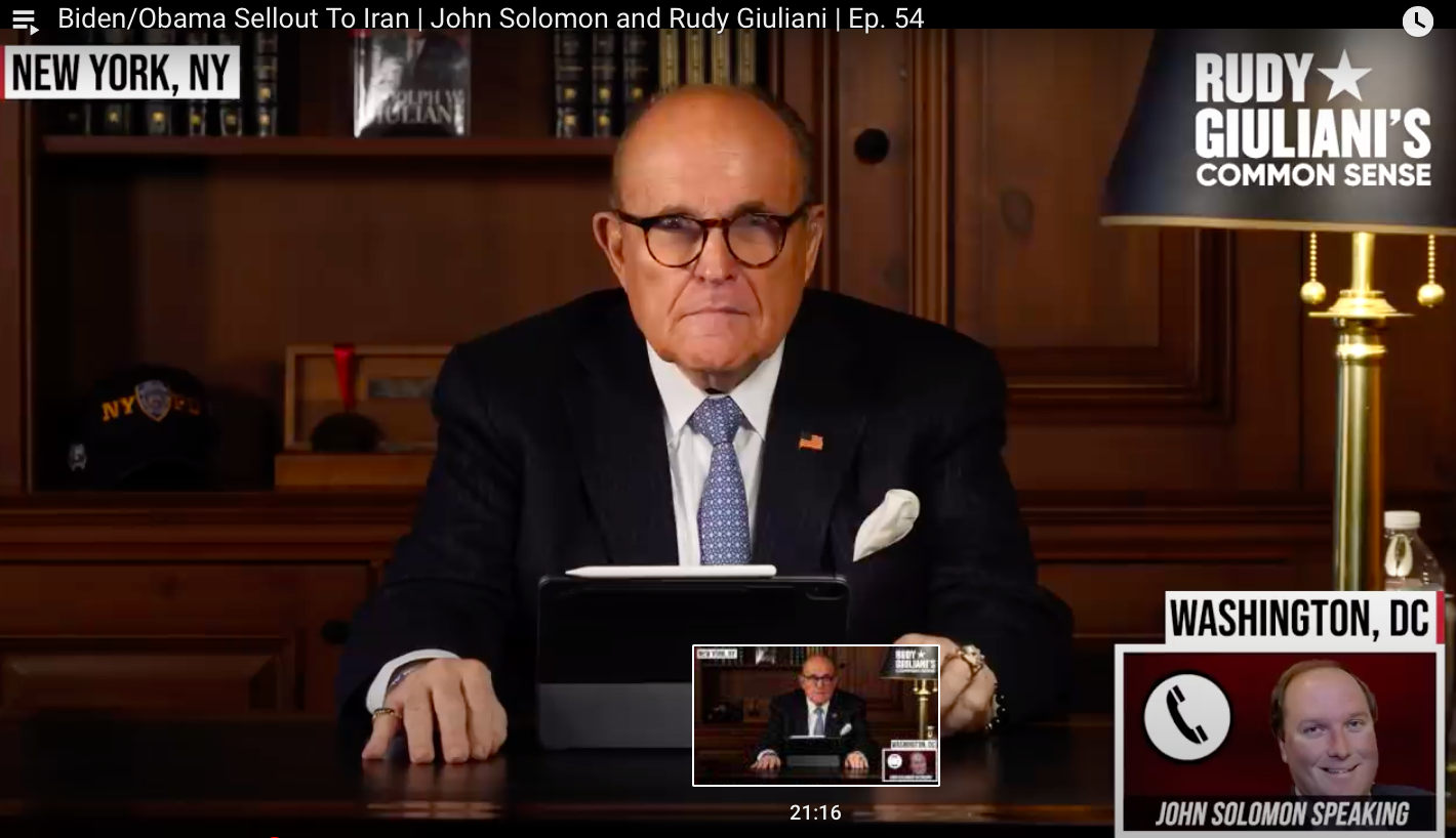 Rudy Giuliani Common Sense: Biden/Obama Sellout To Iran | John Solomon