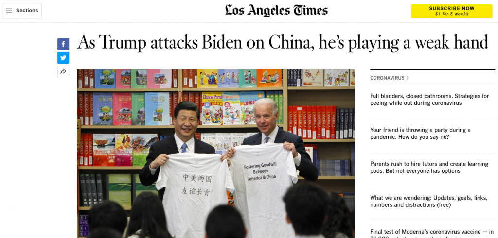 Leftist Media Obviously Being Paid By China