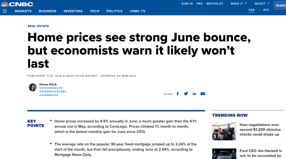 Media Continues To Push Economic Doom, When Evidence Supports An Uneven Recovery Ratcheting Higher