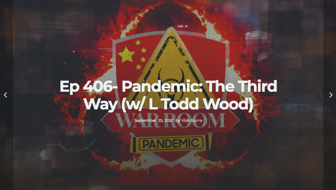 Watch Here: CDMedia Founder L Todd Wood On War Room Pandemic Discussing Biden Crime Family Corruption In Ukraine