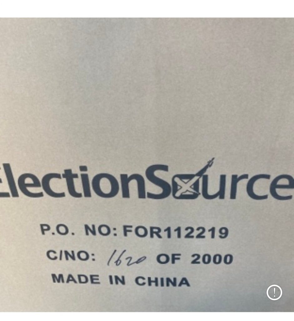 Dominion Received At Least 2,000 Large Boxes From China During 2020 Election