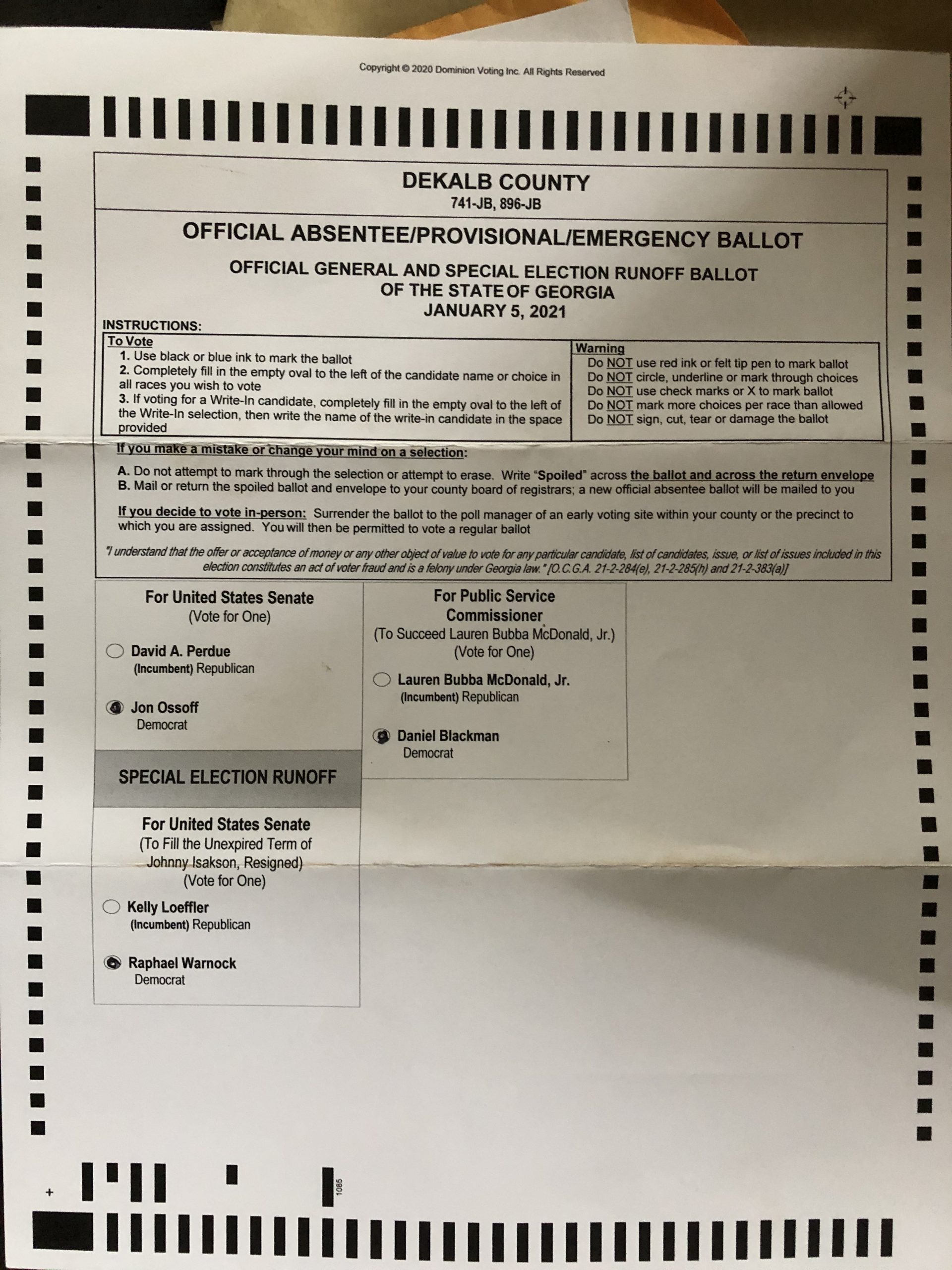 Dekalb County, GA Is Throwing Away Ballots, Envelopes, Other Information Required To Be Retained By Law For 22 Months In Senate Runoff Race...Question Is, Why?