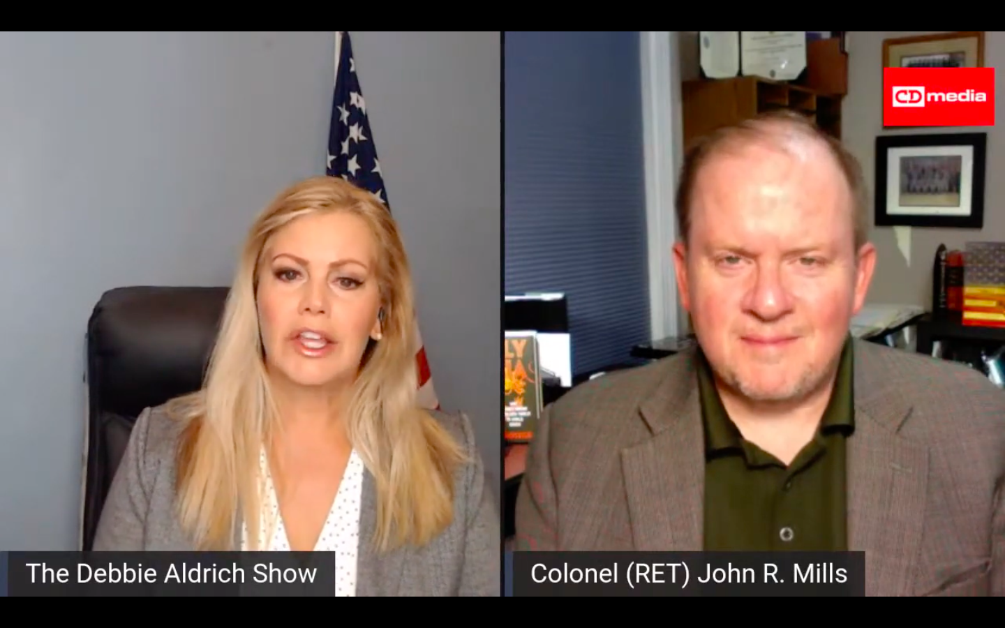 Debbie Aldrich - Col (RET) John Mills -Fighting For Election Integrity While Holding Off China And Russia