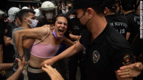 Turkish Police Fire Rubber Bullets And Tear Gas At Pride Parade