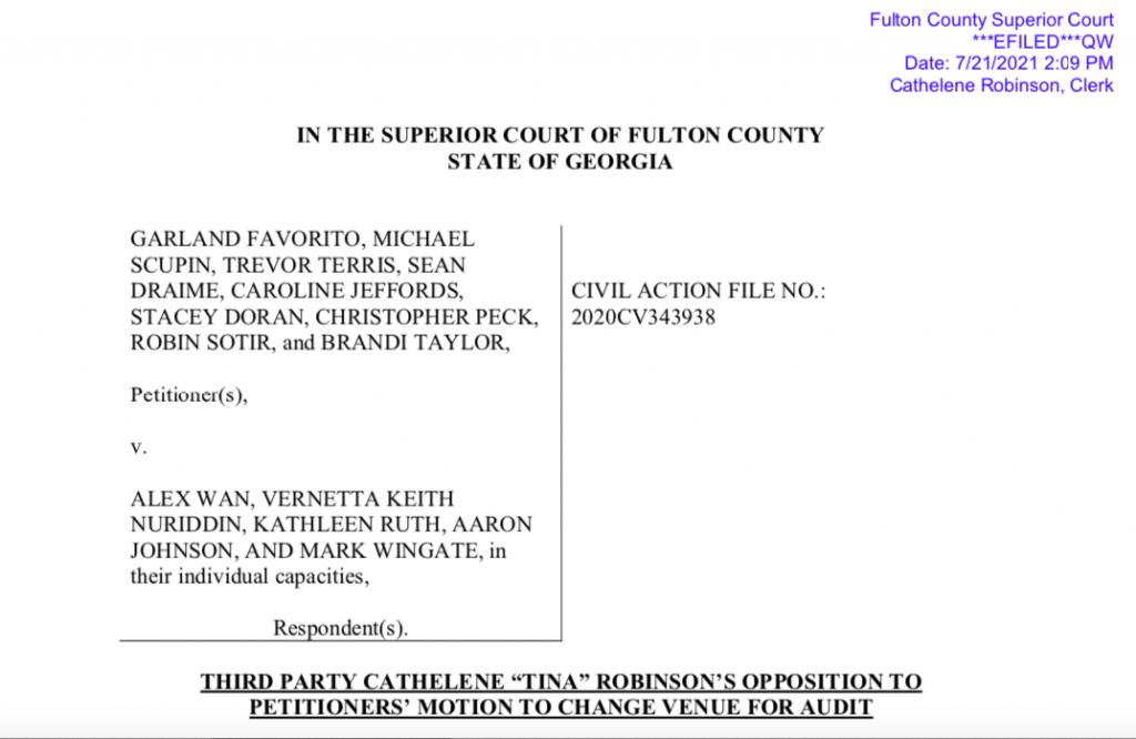 Fulton County, GA Gave Auditors Too Small A Venue To Function, Now Objections Filed To Prevent Move To Bigger Space Needed