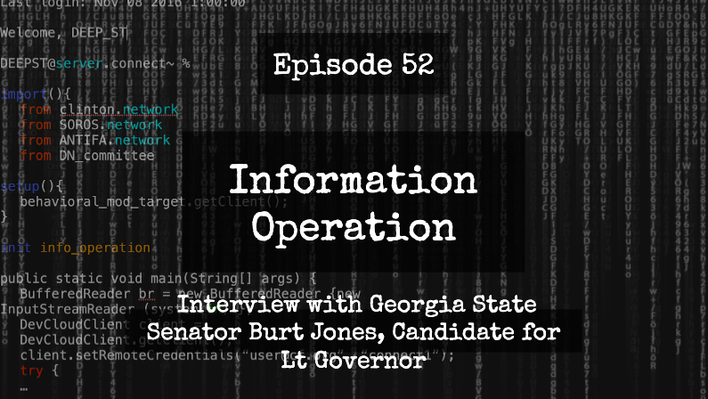 IO Episode 52 - Interview with GA State Senator Burt Jones, Candidate for Lt Gov