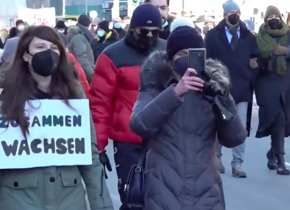 Thousands Protest In Germany Ahead Of COVID Measures Set To Go Into Effect Tuesday