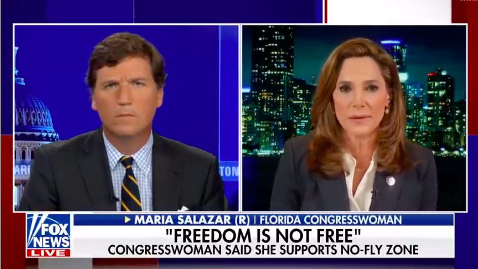 Tucker Destroys Congressman Maria Salazar