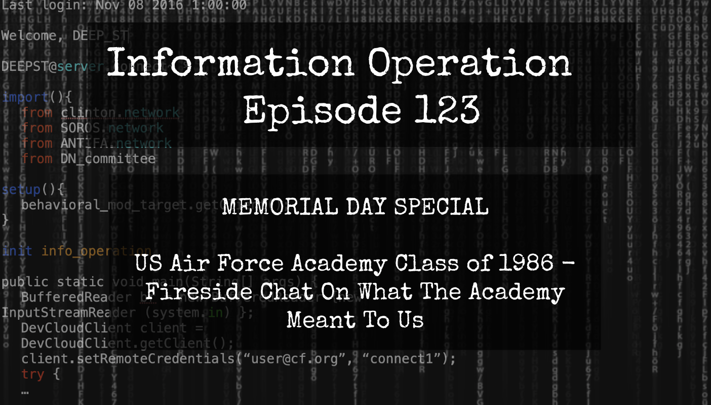 IO Episode 123 - USAFA Class Of 86 Fireside Chat - What The Academy Meant To Us