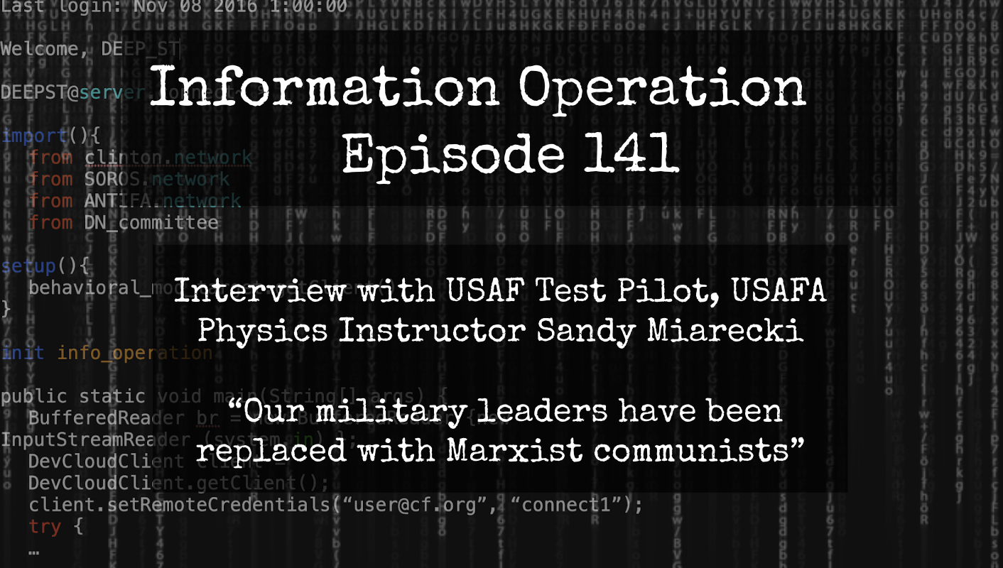 IO Episode 141 - Interview with Dr. Sandy Miarecki, USAFA Physics Instructor, Test Pilot, On Covid Firing