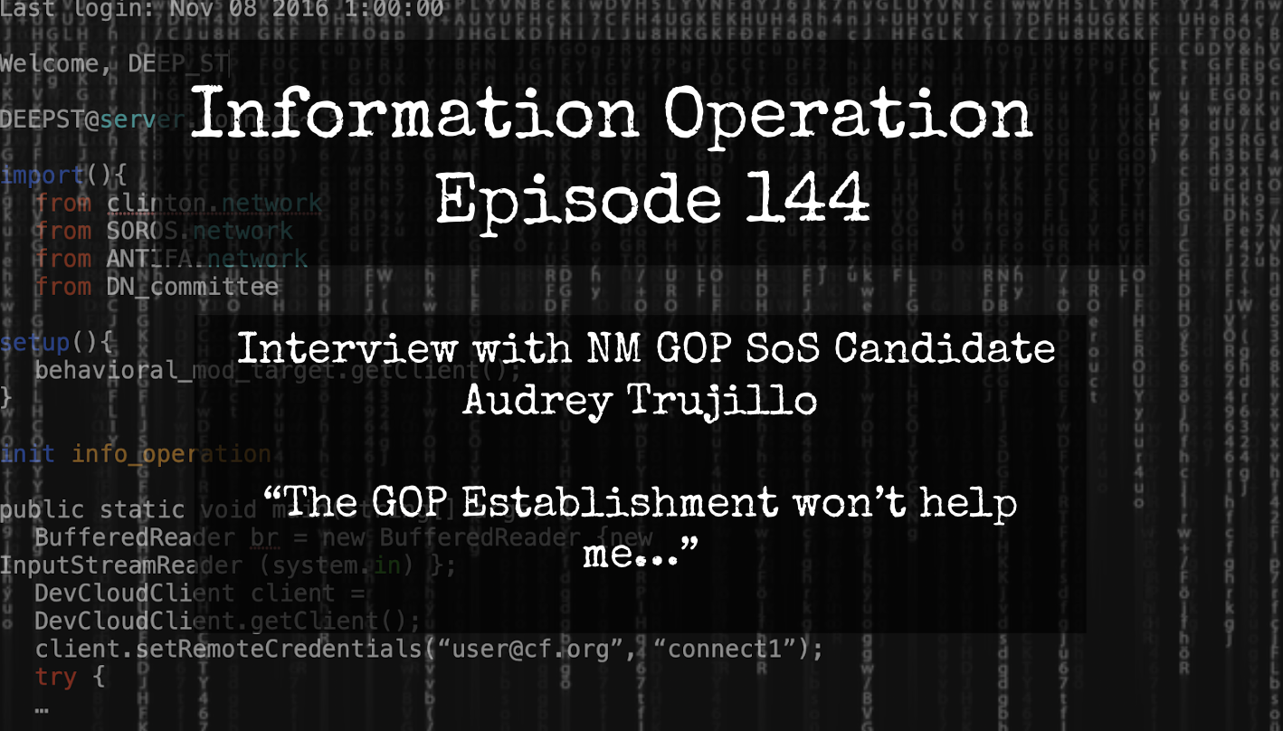 IO Episode 144 - NM GOP SoS Candidate Audrey Trujillo And The Fight For Election Integrity