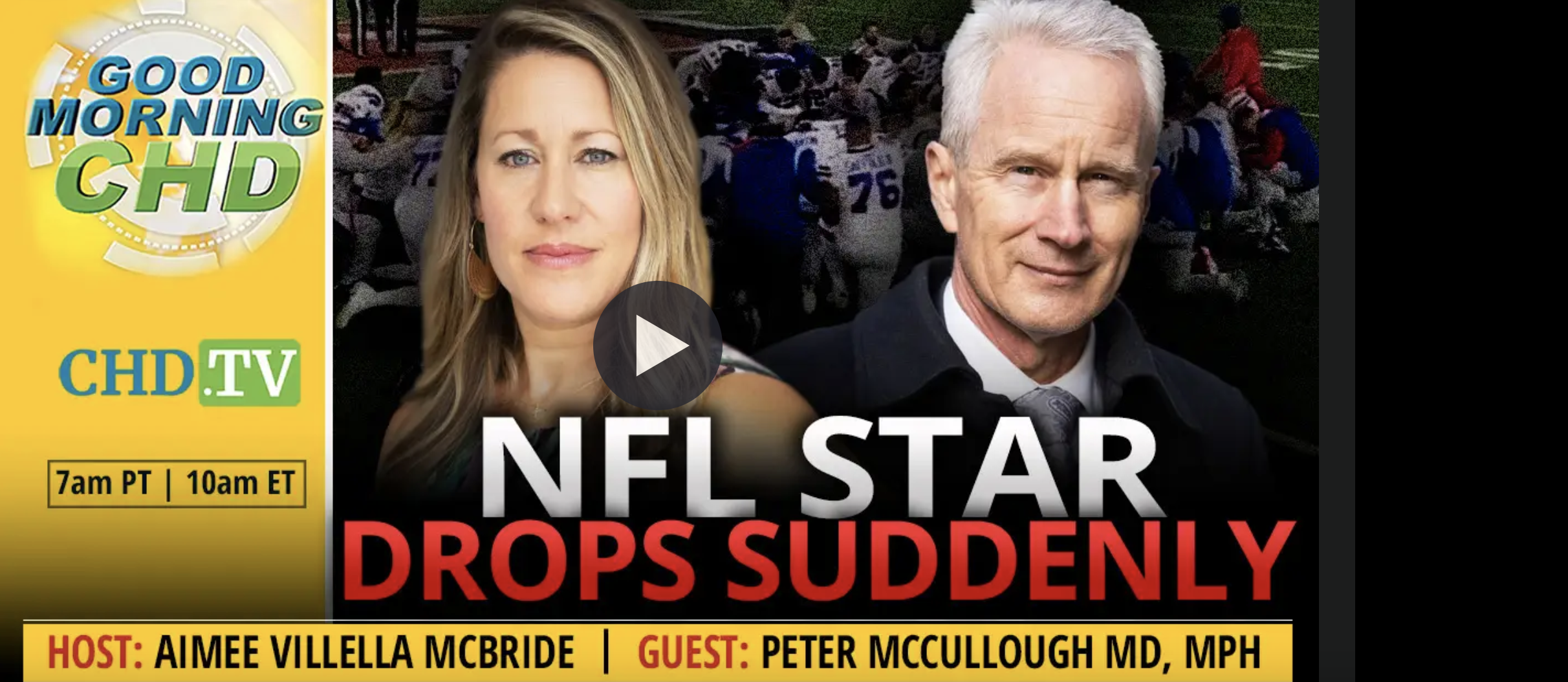 NFL Star Drops Suddenly With Peter McCullough, MD, MPH