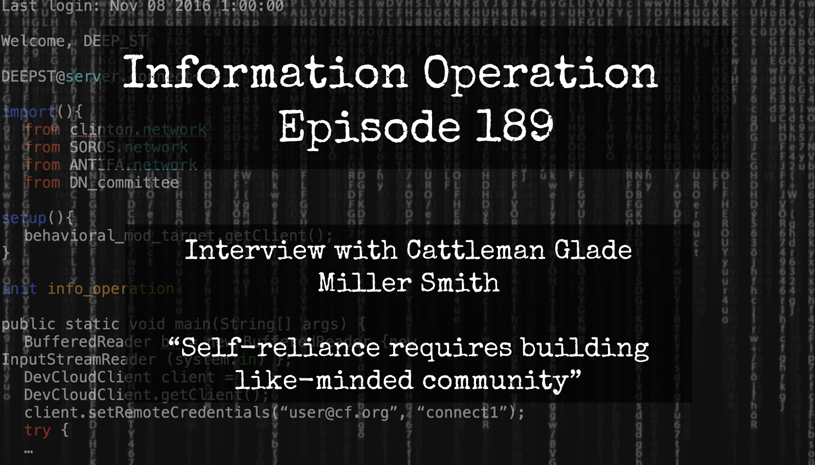 LIVE 7pm EST: IO Episode 189 - Building Community For Self-Reliance