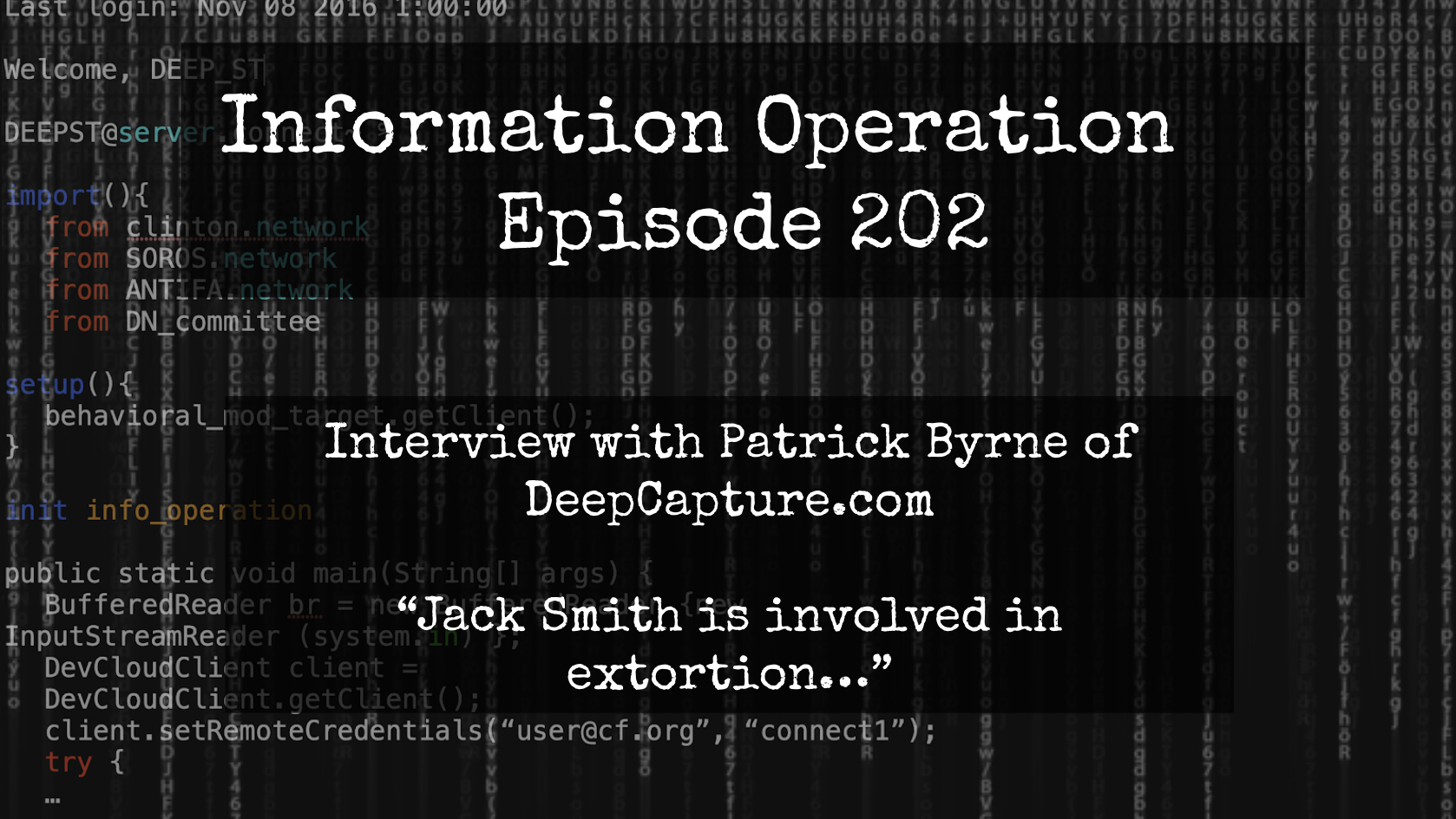 LIVE BREAKING 7pm EST: Patrick Byrne Reveals Alleged Trump Prosecutor Jack Smith Extortion Racket