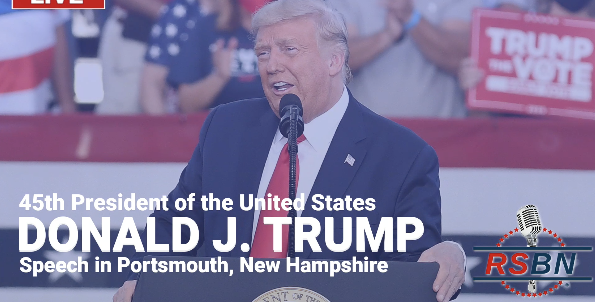 Trump Speech Live NH 7:30pm EST