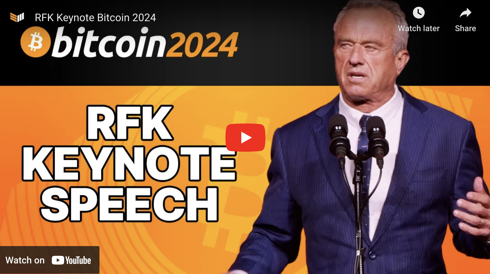 VIDEO: 'Bitcoin Fort Knox' - RFK Jr Hints At Trump Crypto Keynote Highlight