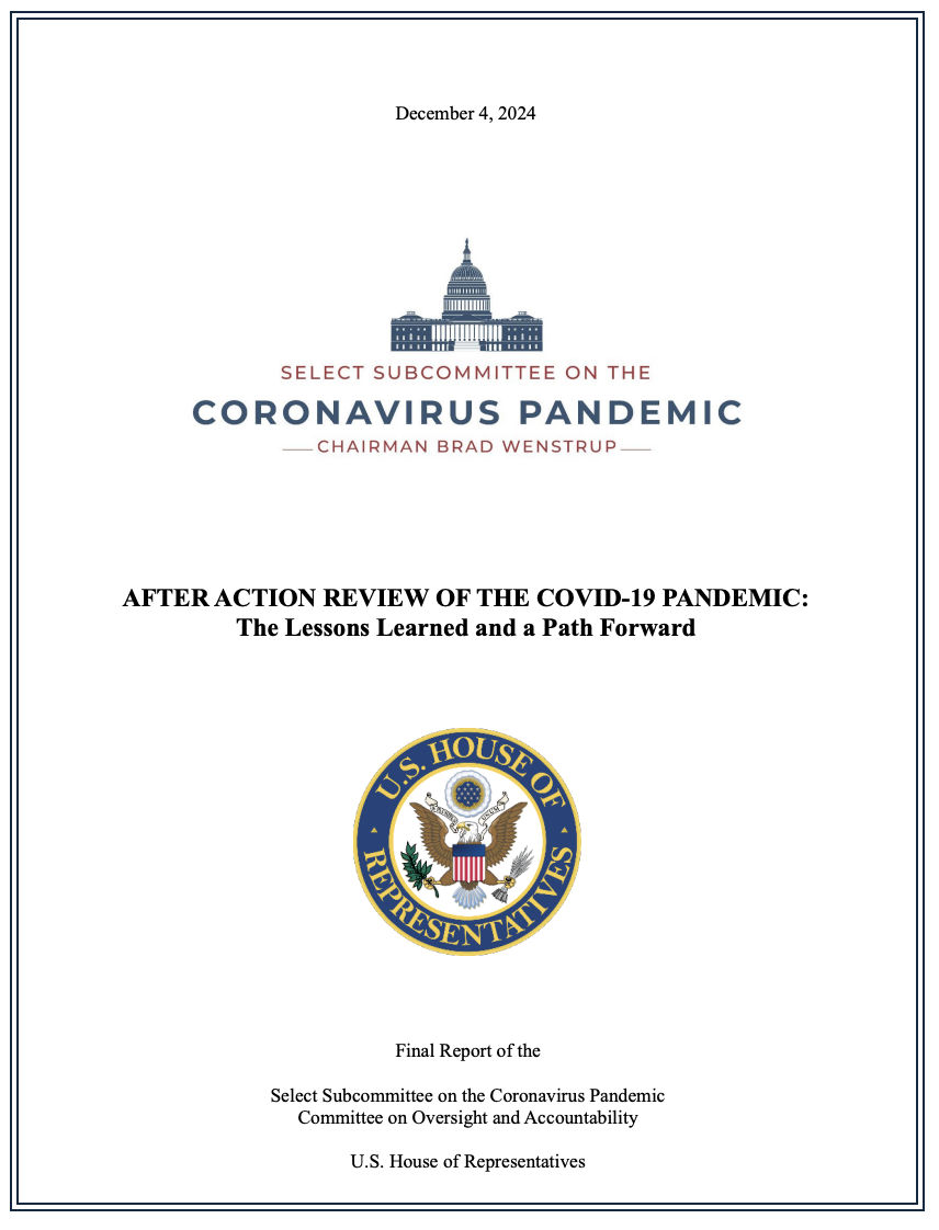 Lab Leak Not A Conspiracy; EcoHealth & Daszak Should Never Receive Taxpayer Money; Americans No Longer Trust Public Health; Covid Response "Rampant" With Fraud, Waste & Abuse