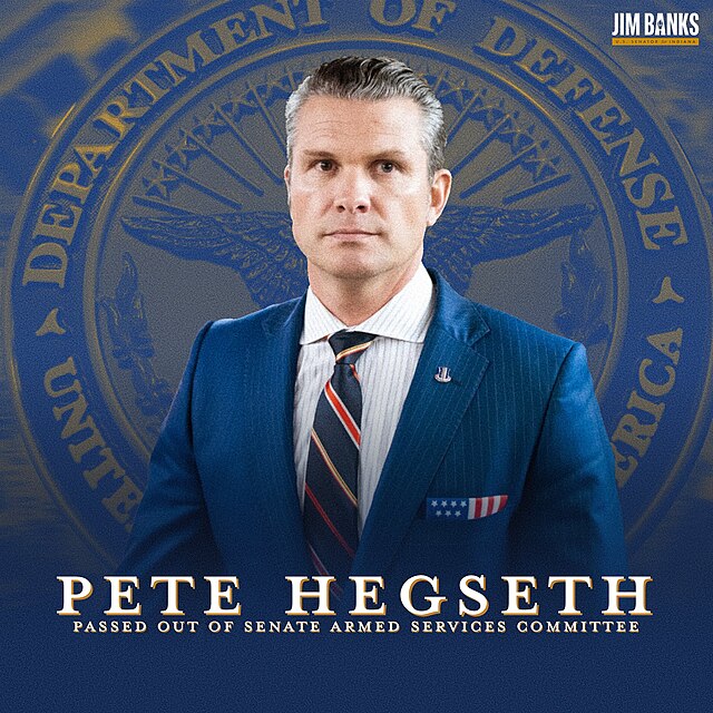 Pete Hegseth Confirmed As SecDef