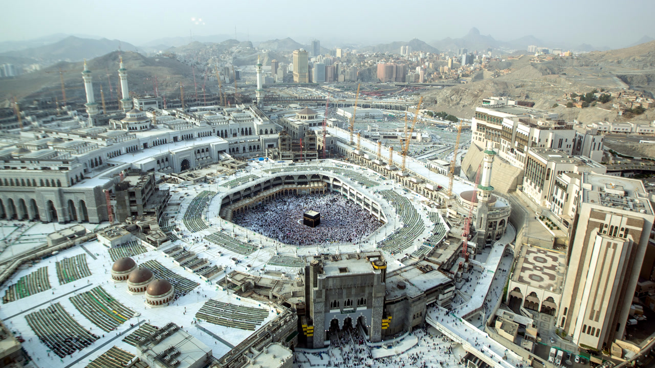 Grand Mosque of Mecca aerial view