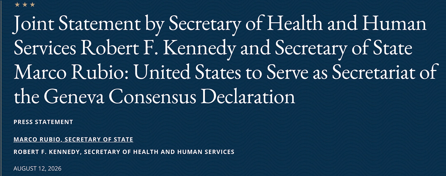 Screenshot: State Department