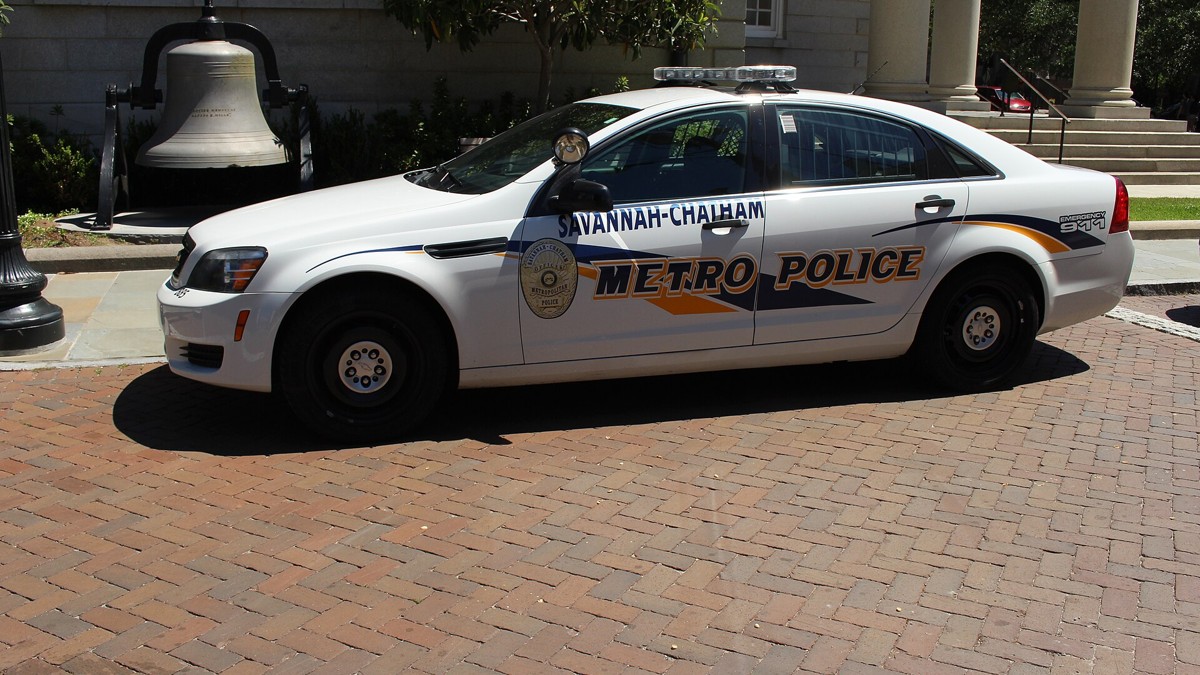 Savannah-Chatham Metropolitan Police patrol car in Savannah, Georgia